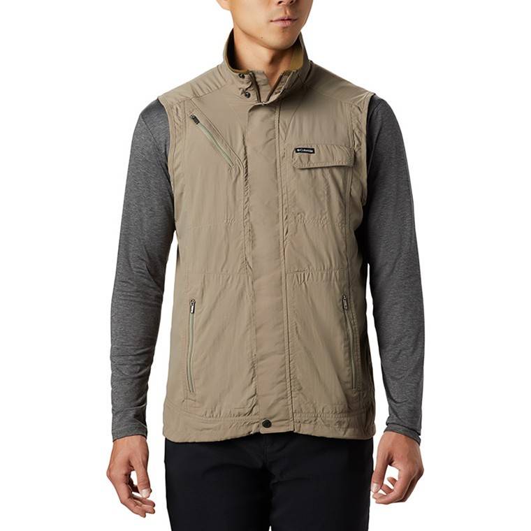 Columbia Silver Ridge Ii Vest, Herre - Grøn - L - Nylon/polyester.