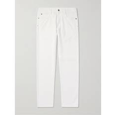 Loro Piana - Quarona Slim-Fit Stretch-Cotton Twill Trousers - Men - White - UK/US 40