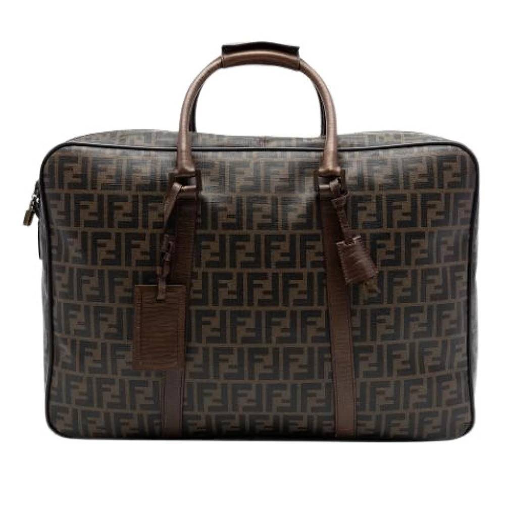 Fendi Vintage Pre-owned Rejsetaske - Vintage - Herre - Brun - ONE SIZE - Læder