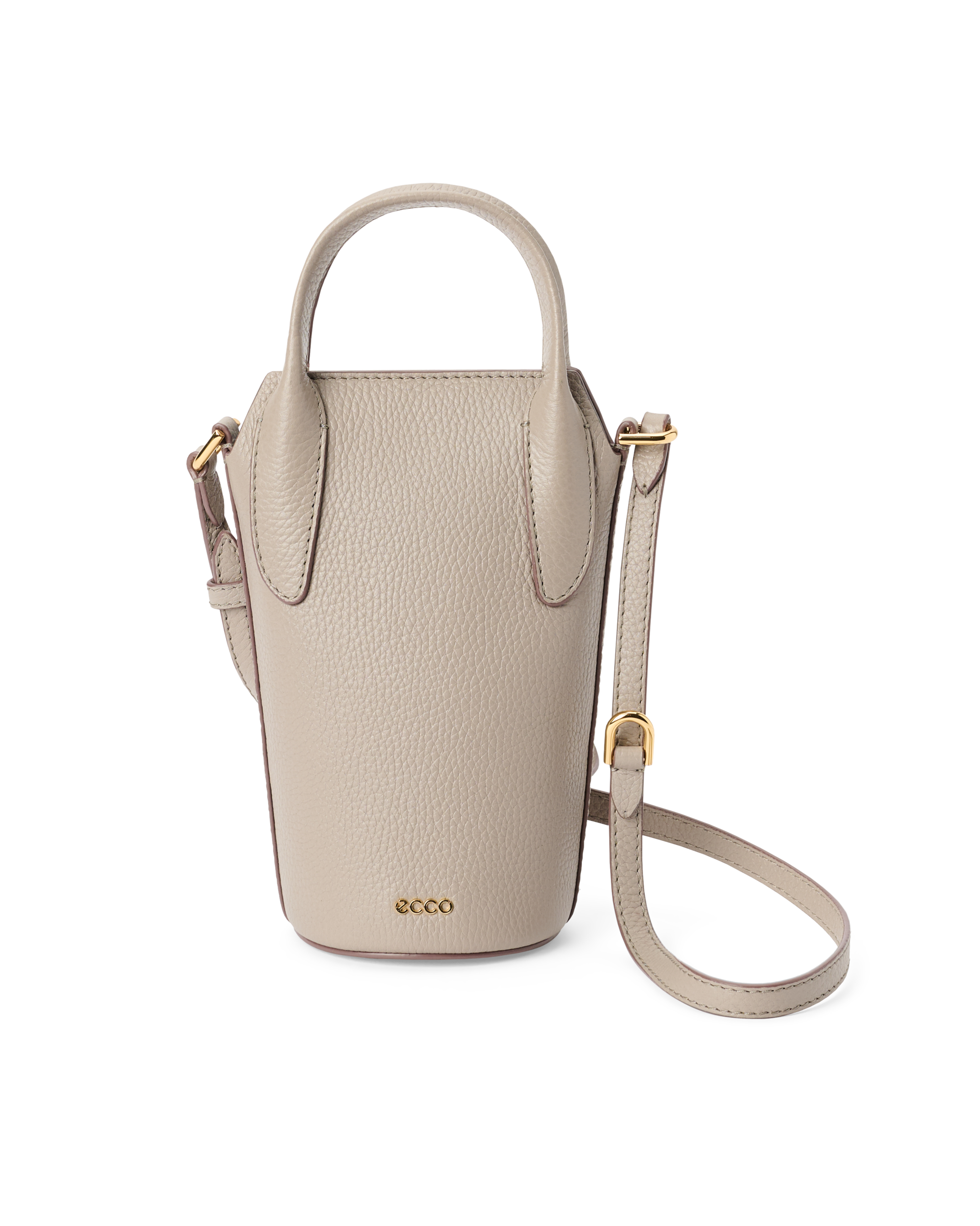 ECCO Pot Bag - Posetaske i læder - Beige