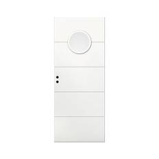Innerdörr Ingarö Grunda Design 9 X 20, Vit, Frostat Glas