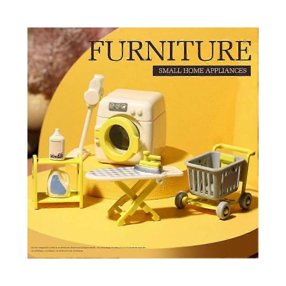 (Washing machine) Cute Miniature Furniture Accessory Kids Toys Kitchen Cooking Things Gift 2025