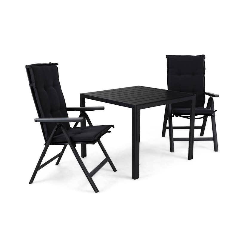 Matgrupp Comfort Garden Tunis Matgrupp Utomhus 90 med 2 Monaco Positionsstol m Dyna