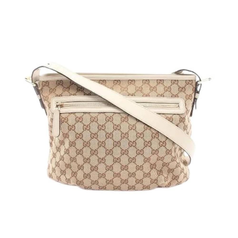 Gucci Vintage - Pre-owned GG Canvas Läder Axelremsväska Vintage - Dam - ONE Size - Läder