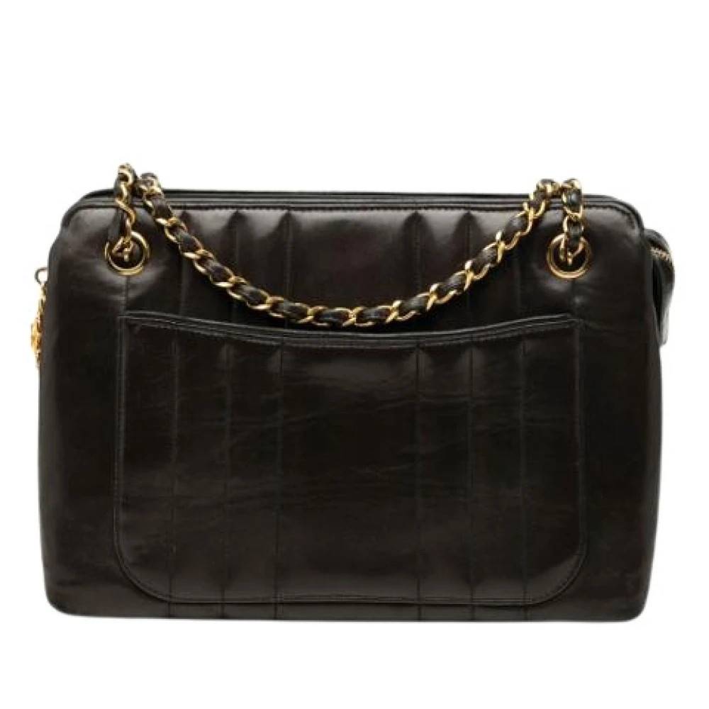 Chanel Vintage Pre-owned Vintage Quilted Shoulder Bag - Vintage - Dame - Sort - ONE SIZE - Uld