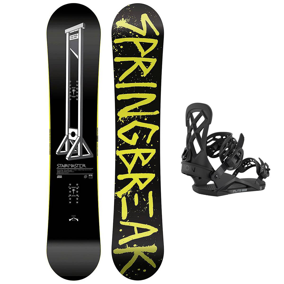 Capita Snowboardpaket - SB Stairmaster 158W + Union Flite Pro Black L