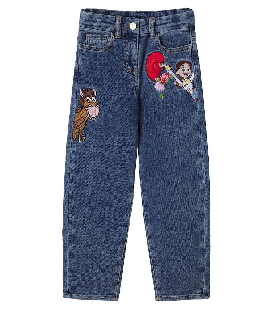 Monnalisa Jeans bordados - azul - Y 6