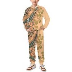 New Fashion Kids Boys And Girls babe Toddler Hoodies Long Sleeves Winter Floral Print Polynesian Children's Hoodies