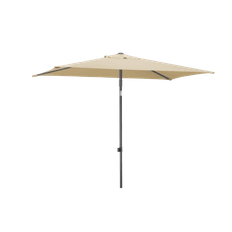 Sevilla parasol 240 x 140 cm med justerbar højde - Sølvgrå