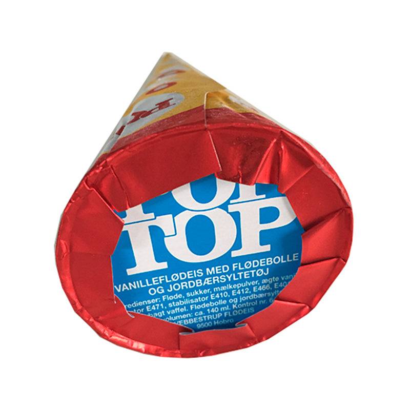 Isvaffel med Flødebolle
