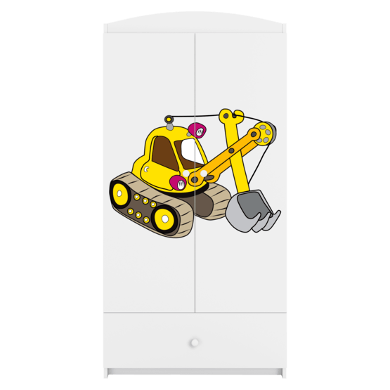 Kocot Kids Garderob Babydreams Vit - Digger