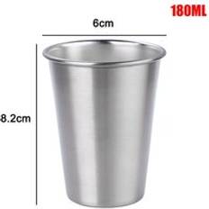 30/70/180/320ml metall rostfritt st&#xE5;l kopp kopp dricka kaffe &#xF6;l tumlaren resor hemmakontor 88 januari - 180ml