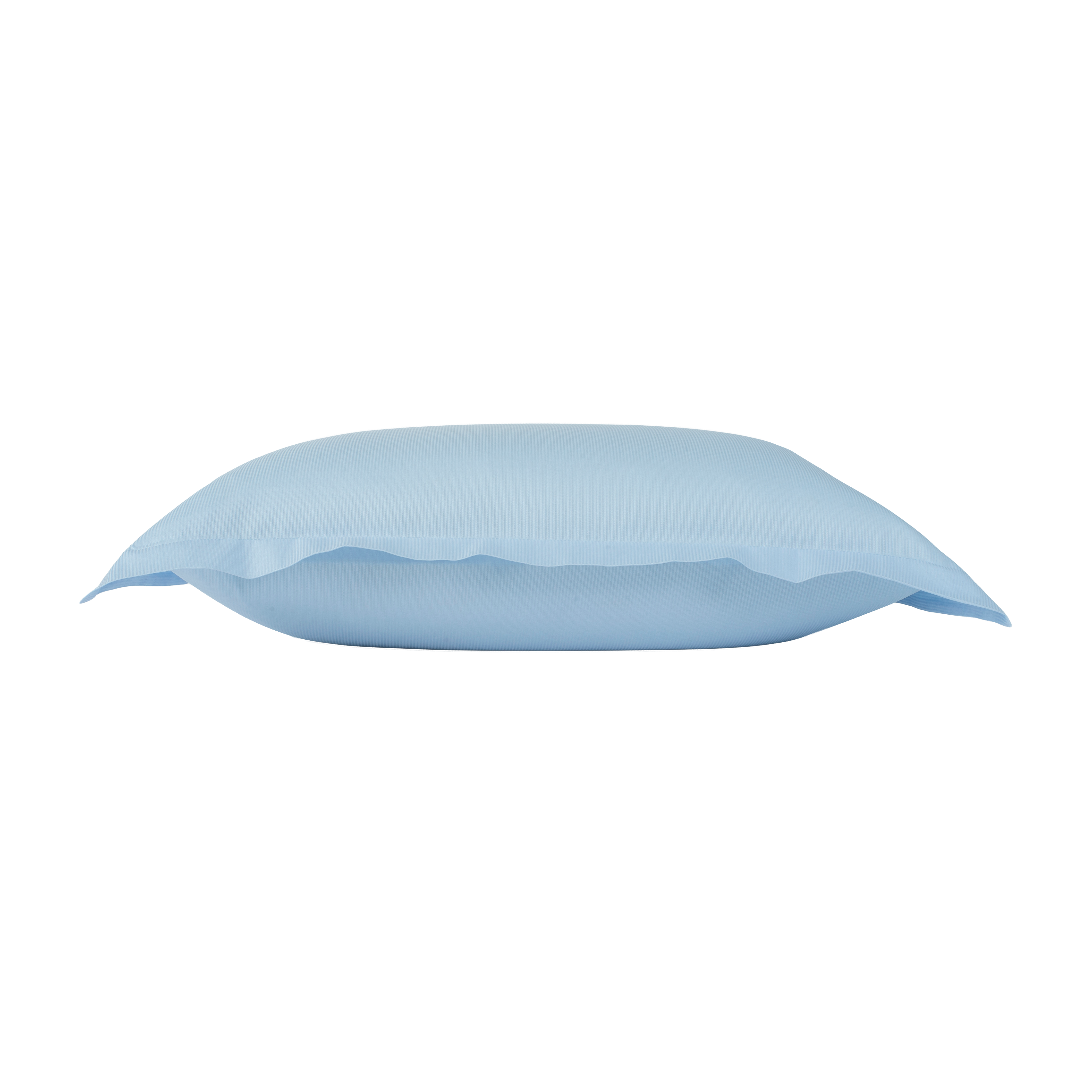 Cotton Sateen Light Blue Fine Striped - Pillowcase - 90x50 cm