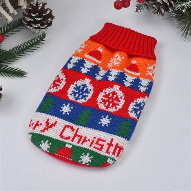 Animal Print Knit Sweater for Cats & Small Dogs - Christmas / 16-suggest 6.5-8.5kg / SPC (16-suggest 6.5-8.5kg)