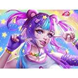 YSCOLOR Diamond Painting Diy Diamond Broderi Japan Anime Girl 5D Diamantmålning Full Diamond Mosaic Picture Rhinestones Cross Stitch Home Decoration 30X40cm