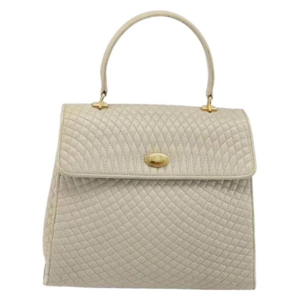 Bally Pre-owned Pre-owned Vintage Håndtaske - Vintage - Dame - Beige - ONE SIZE - Læder