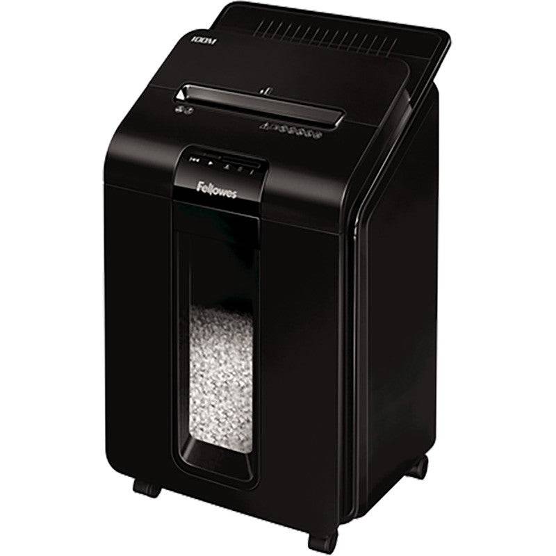 Fellowes AutoMax 100M makulator 4x10mm P4 23L sort