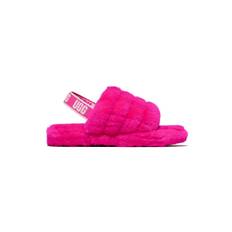 UGG Kids - Fluff Yeah fårskinnstofflor - barn - läder/läder/gummi/Tyg - 4 Kids - Rosa