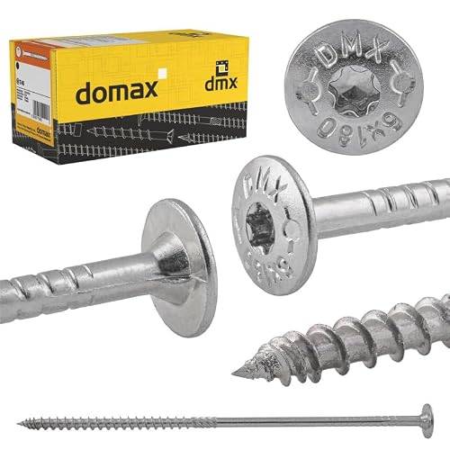 DMX – Tallrikshuvudskruvar 8 x 140 set om 50 träskruvar set Torx skruvar