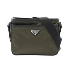 Prada Vintage, Vintage , Dame, Grøn, ONE SIZE, Nylon, Pre-owned nylon prada-tasker