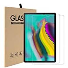 [2-pack] MadeRy skärmskydd för Samsung Galaxy Tab S5e/Tab S6 10,5 tum 2019 (SM-T720/T725/T860/T865/T867), högupplöst härdat glasfilm som passar till Galaxy Tab S5e/Tab S6 (2019)