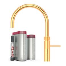 Quooker Fusion Round 5-i-1 køkkenarmatur, Pro3B & Cube, guld