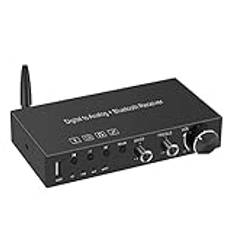 LIVASH USB 192KHz DAC Digital Till Analog-Omvandlare med HöRlursföäRkare Inbyggd Bluetooth 5.0-Mottagare Musikspelare