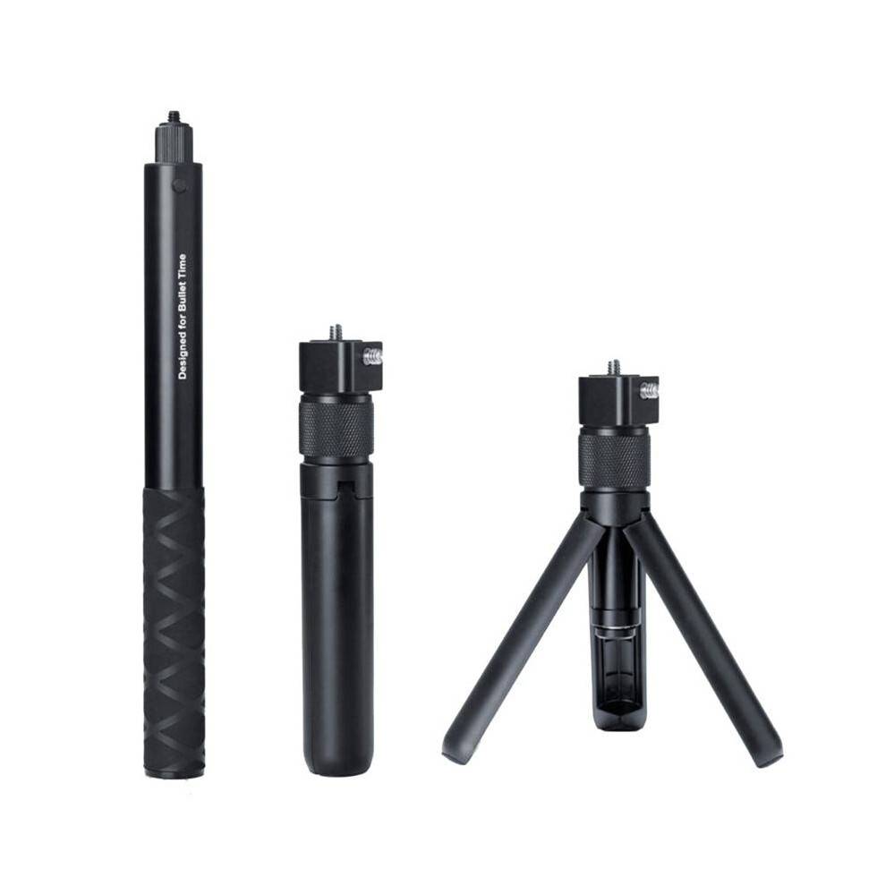 Bundle Kit Invisible Selfie Stick Tripod Handle 1/4 Screw 28-111 cm for One/X4/X3