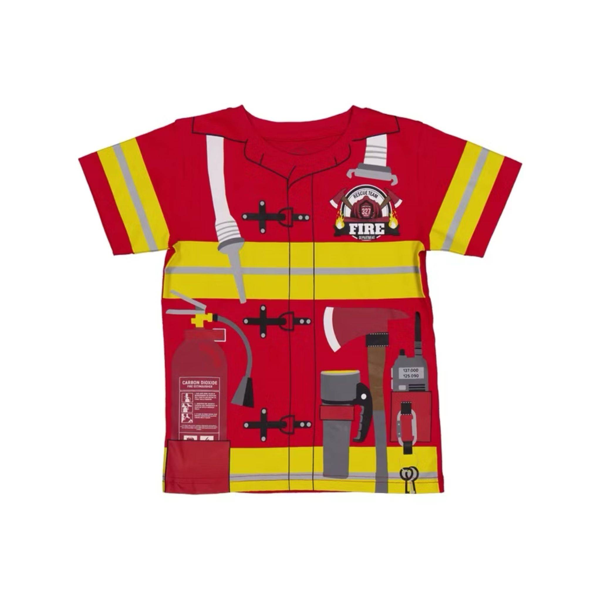 T-shirt CROSSBOW Barn Brandman 1 Pack: Röd / 134-140