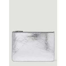 Maison Margiela Four Stitch Metallic Pouch - Mann Aktentaschen Silver One Size