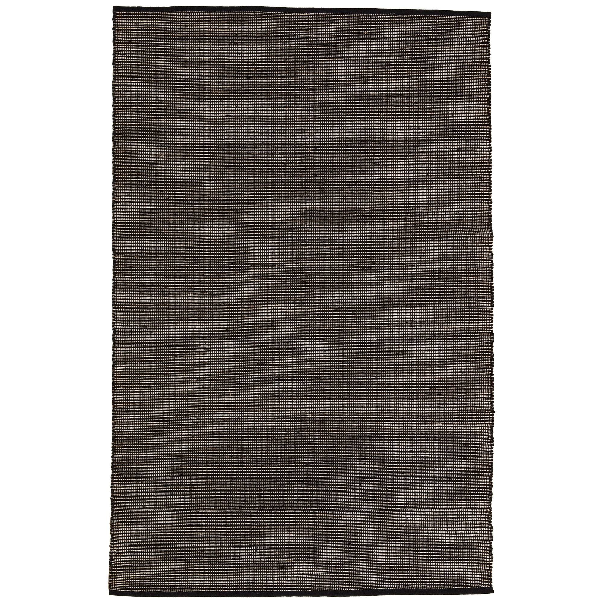 Nanimarquina - Tatami wool rug Black 170 x 240 cm - Enfärgade mattor - Nani Marquina & Ariadna Miquel - Svart - Naturmaterial/Ull