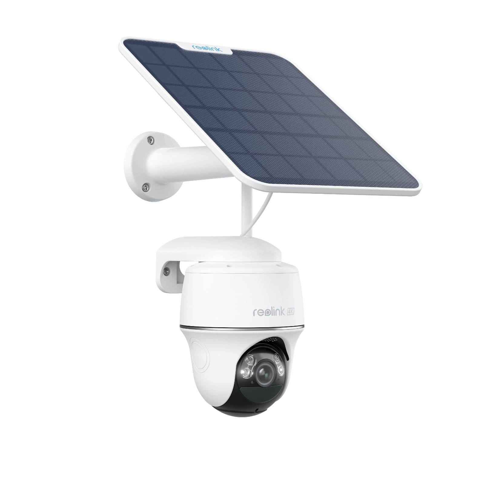 Reolink Security Solar 8 Million Image Color Night AI PTZ Fully Wireless Camera with Solar Alexa Remote WiFi Surveillance View on IP65 Argus PT vit
