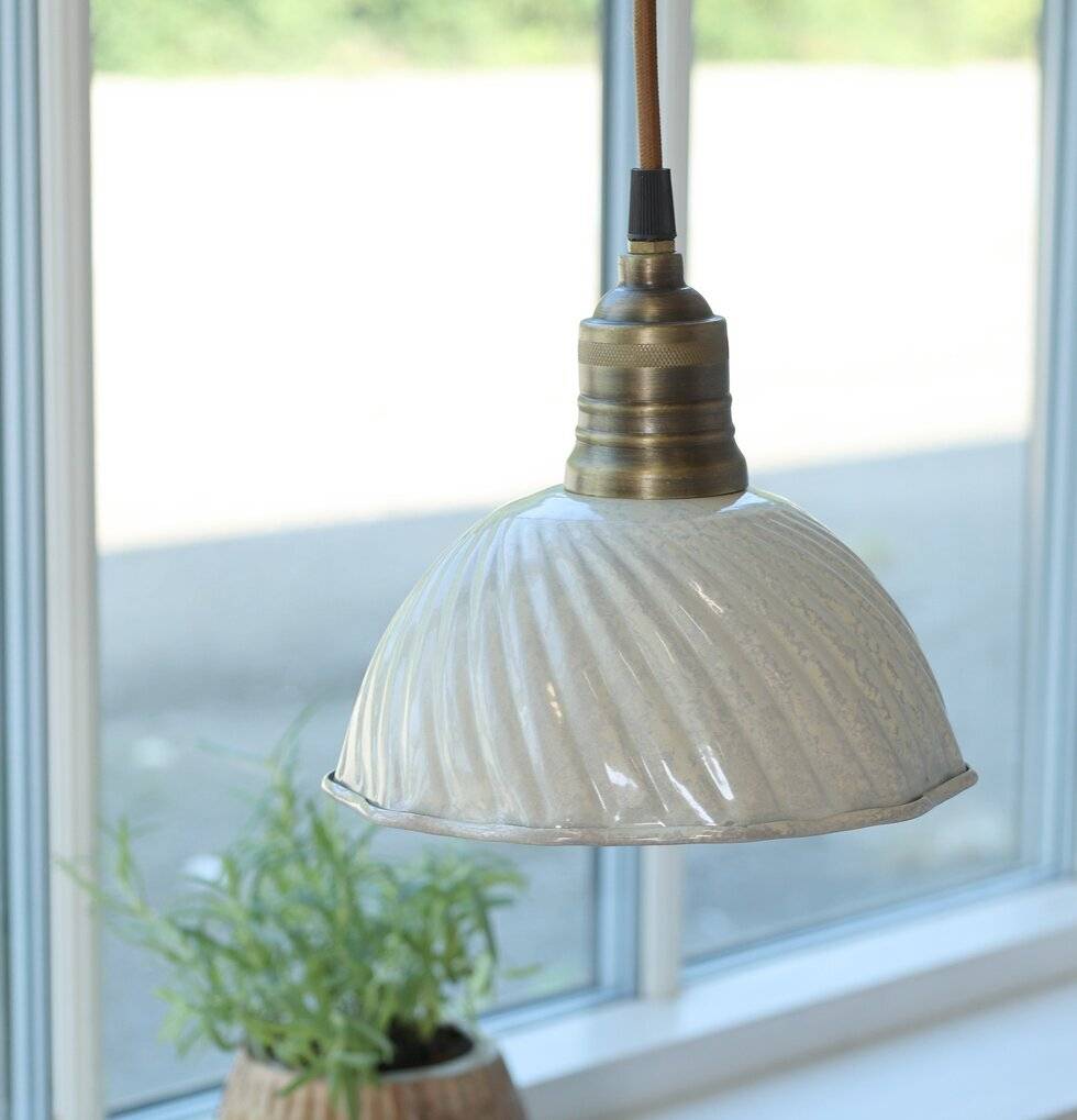 Fönsterlampa Lunel Creme