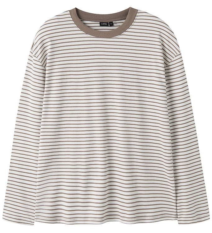 LMTD Bluse - NlfNilan - Pine Bark/Gardenia - LMTD - 11-12 år (146-152) - Bluse