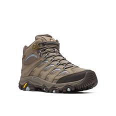 Merrell Moab 3 Synthetic Mid Hiking Shoes for 2E Gore-Tex Women, BRINDLE, 24.0 cm,