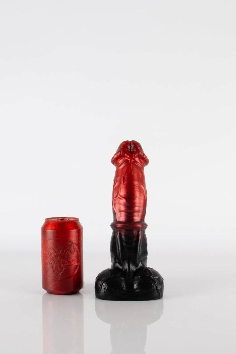 Twisted Beast Pegasus Dildo Demon Blood (Ombre) Small, premium silicone dildo with Vac-U-Lock suction cup 24.5 x 4.6–6.1 cm
