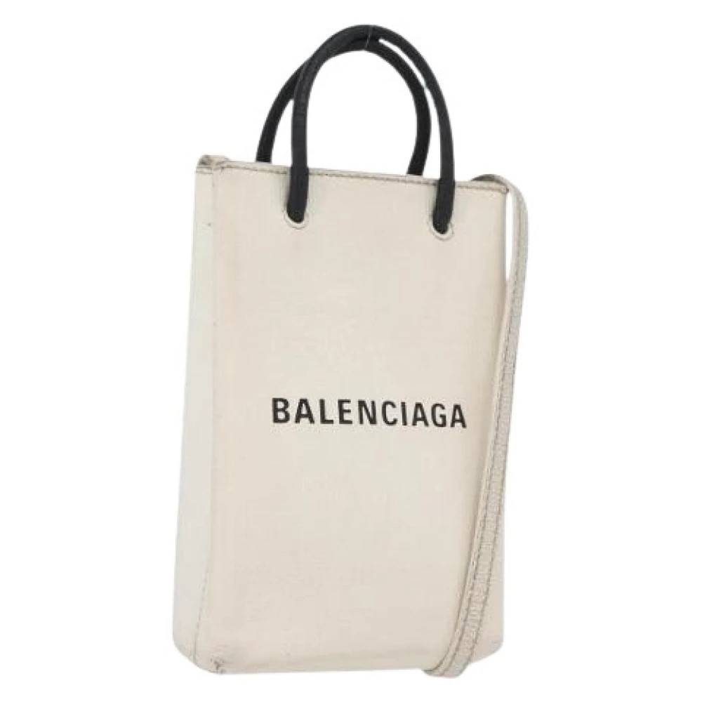 Balenciaga Vintage Pre-owned Vintage Skuldertaske - Vintage - Dame - Hvid - ONE SIZE - Uld