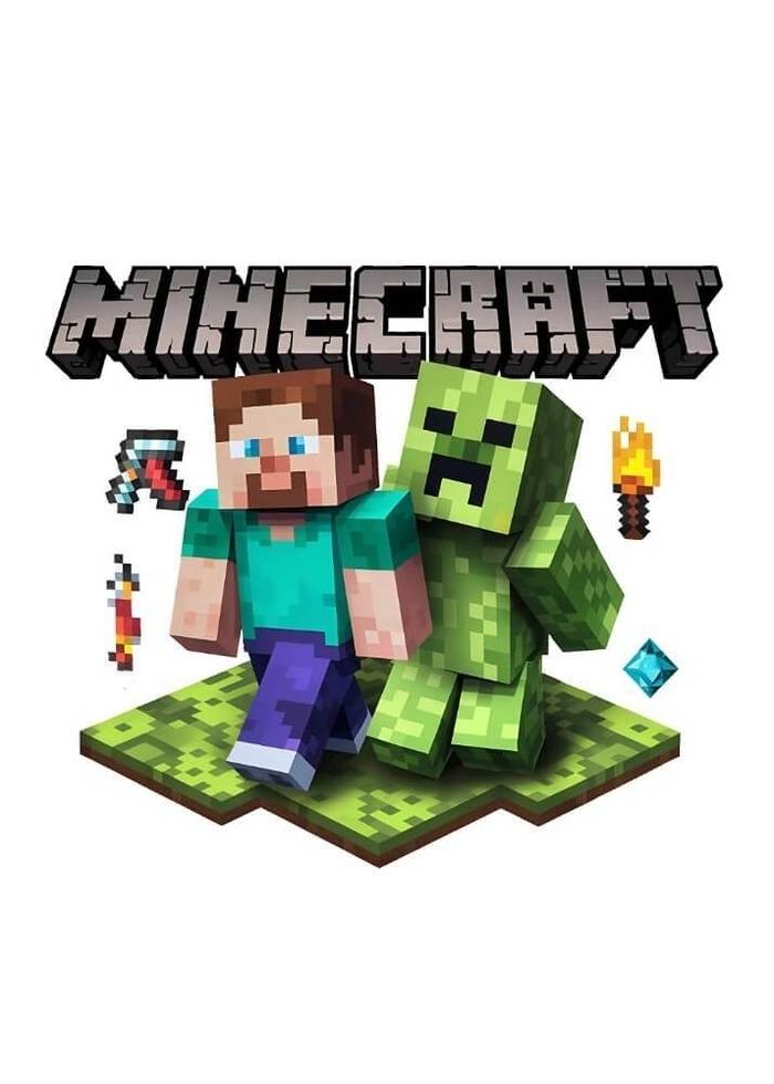 Spel Minecraft grön affisch från Sohu-shop.se