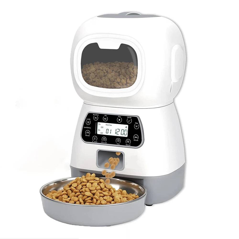Smart WiFi Pet Feeder and Water Fountain Combo - 3.5L Food + 2L Water - No WiFi Feeder