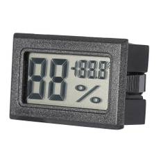 Digital LCD Hygrometer Indoor Thermometer Humidity Monitor for Home, Office, Greenhouse (Black)