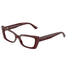 Jimmy Choo JC3018B 5057 53 Briller Kvinder Rød - Cranberry Red With Gems - 53mm