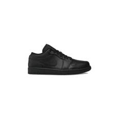 Nike, Sko, Herre, Sort, 37 1/2 EU, Læder, Air Jordan 1 Low Læder Sneaker