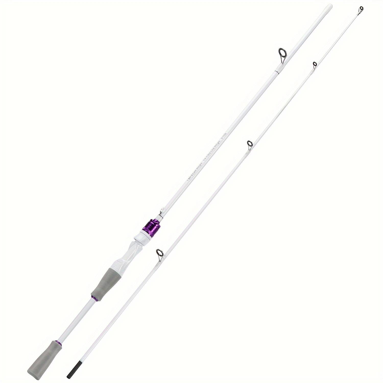 Sougayilang 2 Sections Fishing Rod /6ft Durable Carbon Rod, Casting Spinning Good-looking Fishing Pole With Eva Handle For Travel Carp Freshwater Fishing Rod