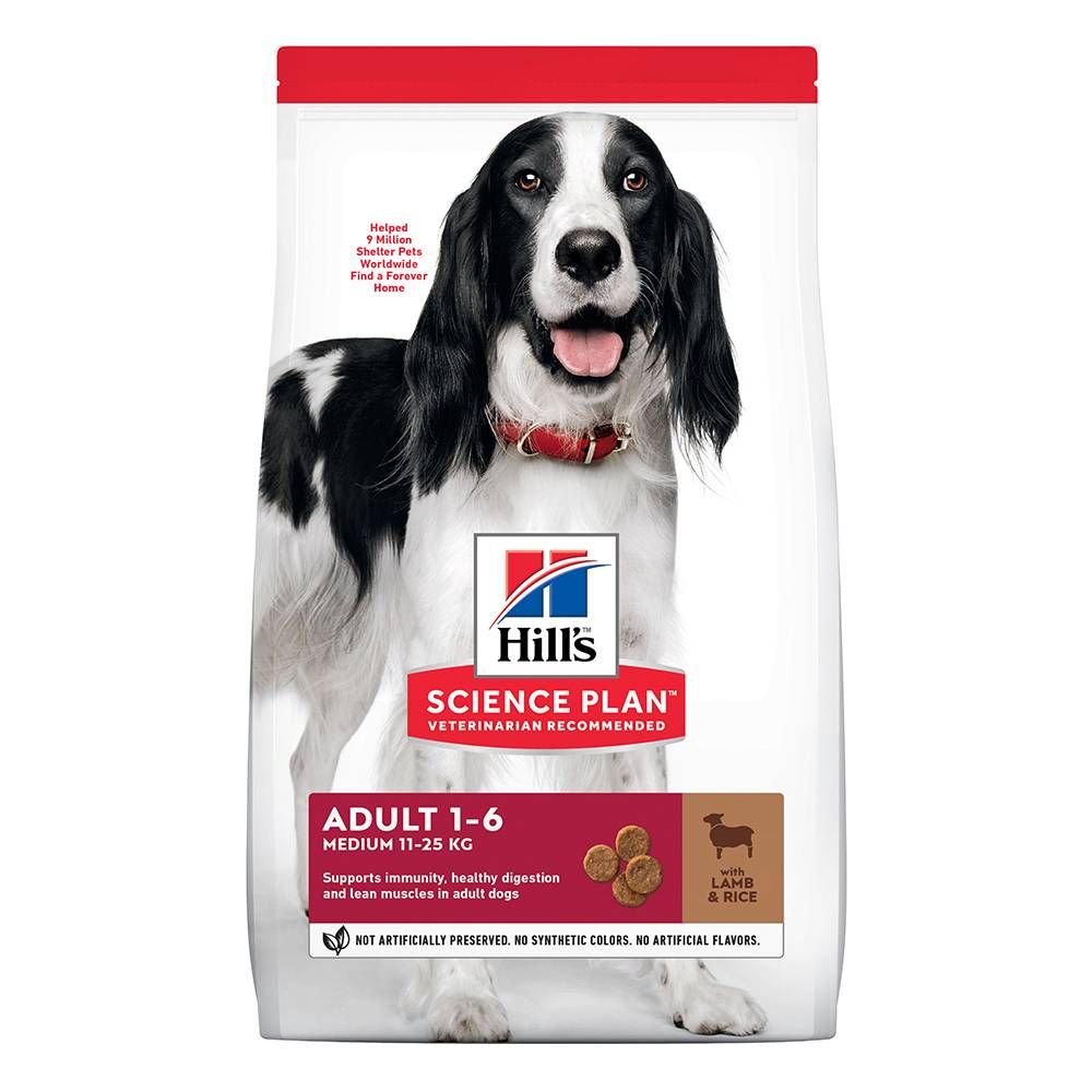 Økonomipakke: 2 poser Hill's Science Plan - Adult 1-6 Medium Lam & Ris (2 x 14 kg)