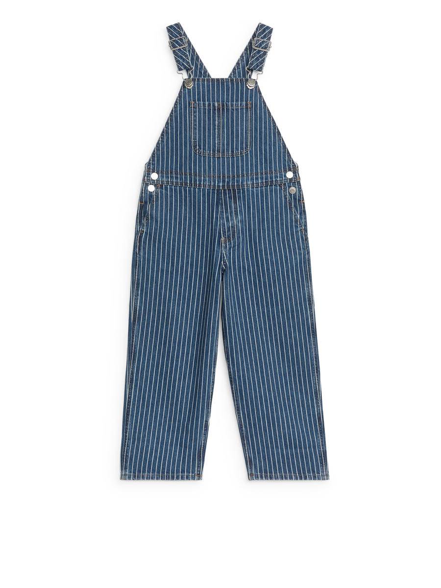 ARKET Relaxed Denim Dungarees -Blue, 134