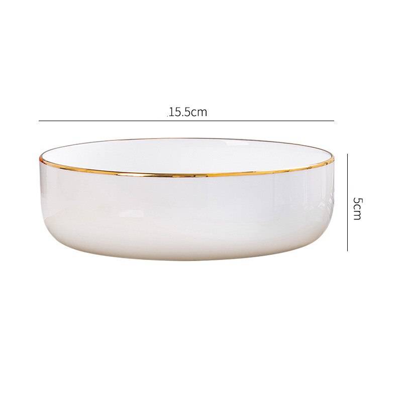 Benporslin spårning guldtallrik dukat bord fruktsalladstallrik serveringsfat skiva tårtfat västerländsk mat biff skiva köksbräda - D