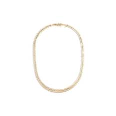 Fine Essentials - Geneve collier 1 rk/42 cm m. forløb - 14 kt. Guld | Plaza