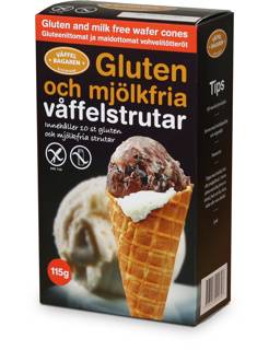 Våffelstrutar - Glutenfria & mjölkfria, 120 st