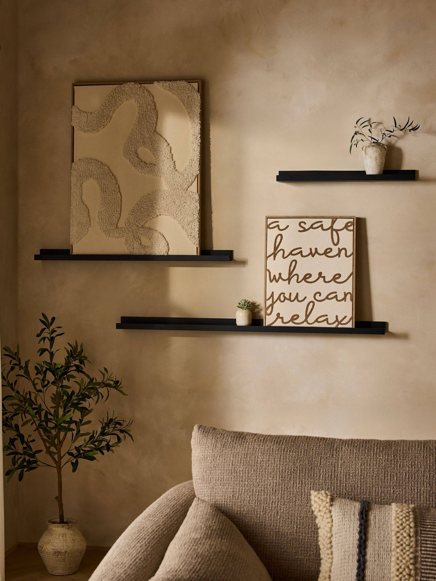 Next Black Picture Shelf
