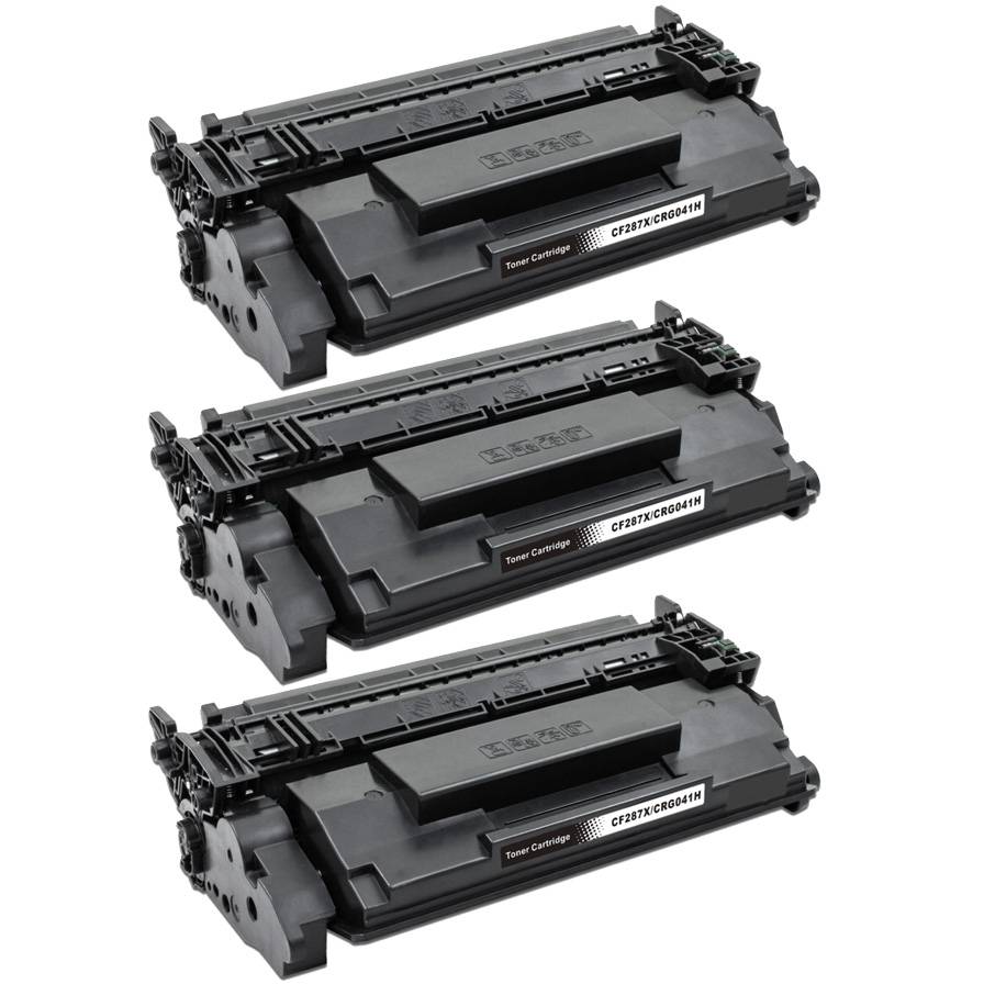 3-pack Kompatibel svart toner - ersätter Canon 041H / CRG-041H - 18000 sidor.